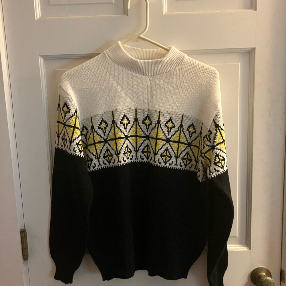 John Deere White Knit Sweater